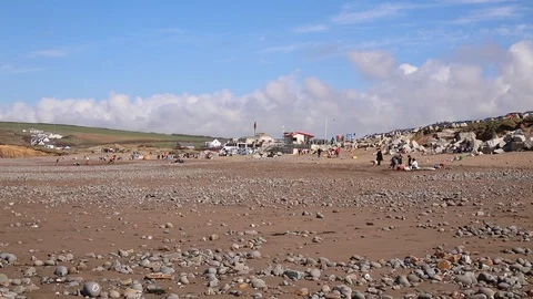 Widemouth Bay Cornwall Stock Footage 99230662