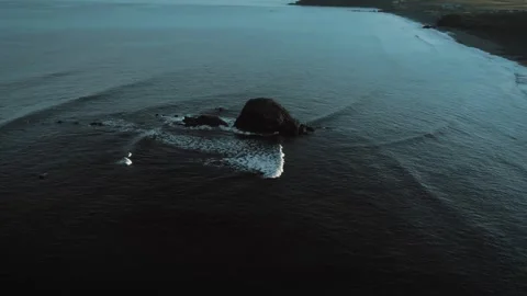 Widemouth bay rock Stock Footage 274638833