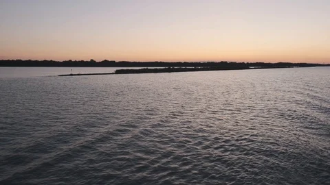 Widening of the Danube river Stock Footage 116037753