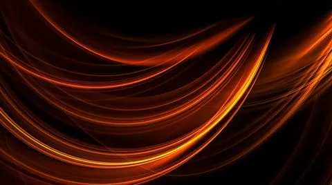 Widescreen Abstract Fire Background Stock Illustration