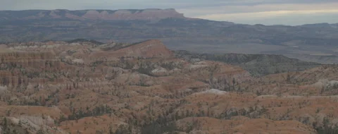 Widescreen cinematic of sunrise over Bryce Canyon National Park in Utah Stock-Footage 303385846