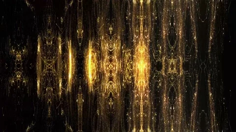 Widescreen Gold Ornament Stage Background Stock Footage 229332580
