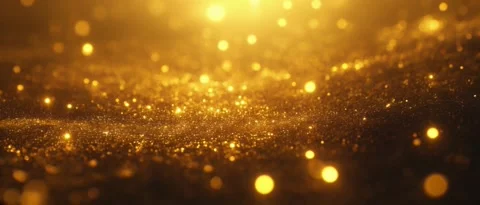 Widescreen gold particle background 스톡 동영상 301507208
