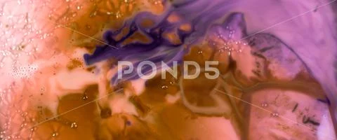 Widescreen Macro Paint Vibrant Color Palette, Acrylic and Dye Mixed in ...