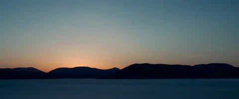 Widescreen Sunset Timelapse Over The River Clyde Estuary. Video stock 186613996