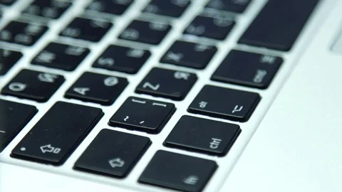 Widescreen view. Continuously pressing the enter key Stock Footage 72960995