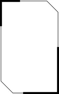 Widget frame for smartphone. Frame geometric banner mockup. futuristic hud Stock Illustration