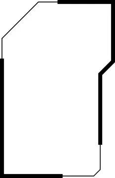 Widget frame for smartphone. Frame geometric banner mockup. futuristic hud Stock Illustration