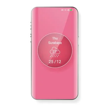 Widget user interface climate location gps 스톡 일러스트