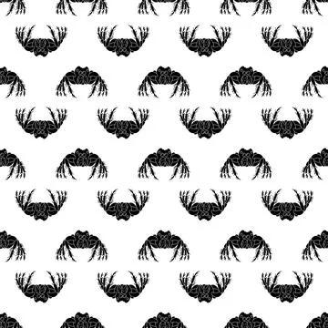 Widow spider pattern seamless vector Stock Illustration