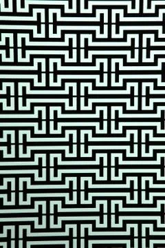 Widows steel rod pattern on light blue, close up Stock Photos