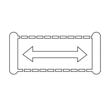 Width icon design Illustration Illustrazione stock