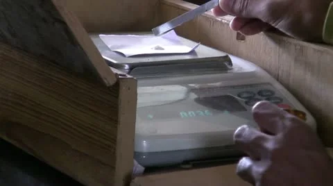 Wieghing Stock Footage 12073930