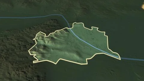 Wien, Austria - highlighted. Physical 库存插图