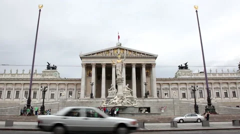 WIEN PARLIAMENT LS  Stock Footage 44836506