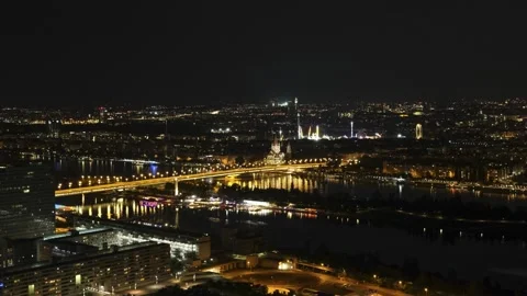 Wien Prater Timelapse at Night Stock Footage 130701171