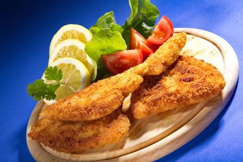 Wiener schnitzel Stock Photos