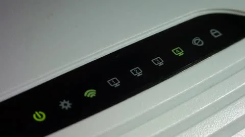 Wifi access point in working state. (wi-fi) Stock-Footage 12128838