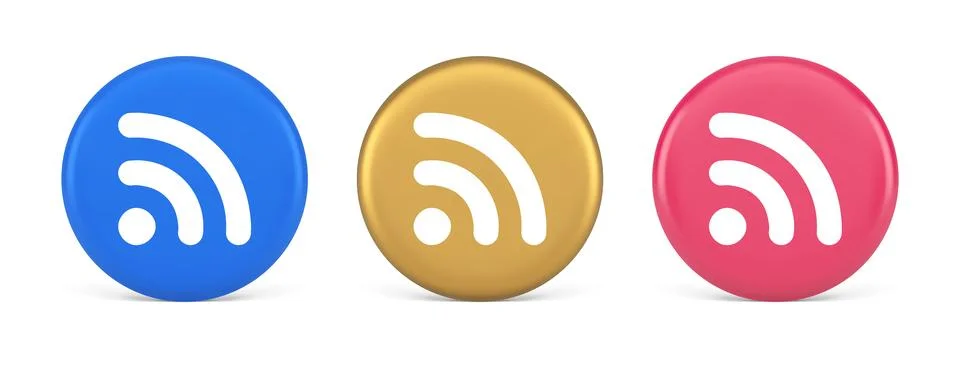 Wifi available access button wireless internet connection signal 3d realist.. 스톡 일러스트