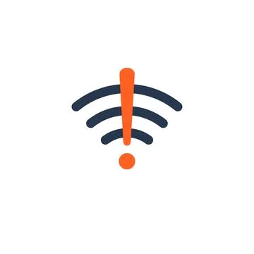 Wifi bad connection problem icon. Lost network wifi error internet vector Stock Illustration
