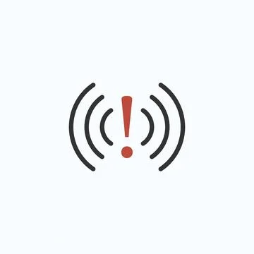 Wifi bad connection problem icon. Lost network wifi error internet vector Stock Illustration