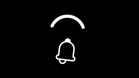 Wifi Bell Notification Stock Footage 334461848