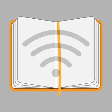 WiFi book Stock Illustration