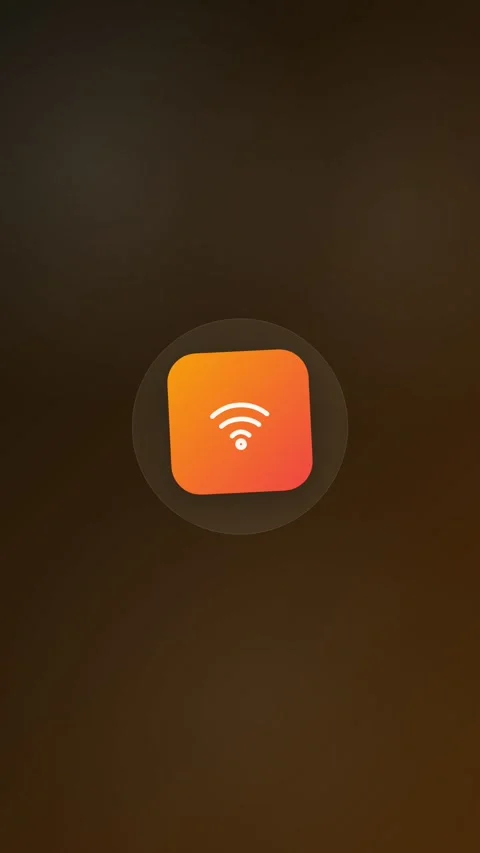WiFi Calling Animated Icon 9:16 Stock Footage 345158564