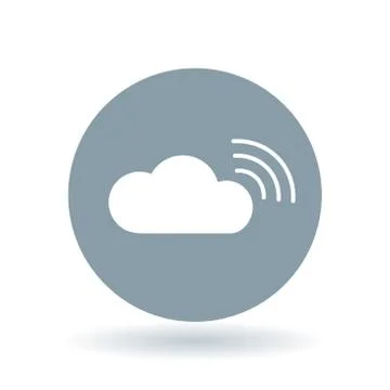 Wifi cloud icon Stock Illustration
