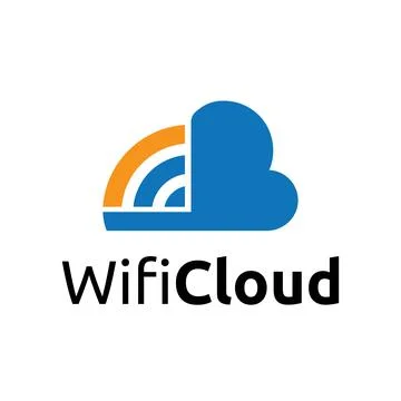 Wifi Cloud Internet Network Connection Access Storage Technology Logo Templat Stock Illustration