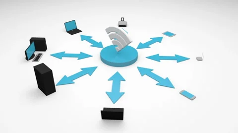 Wifi concept animation Stock Footage 49761524