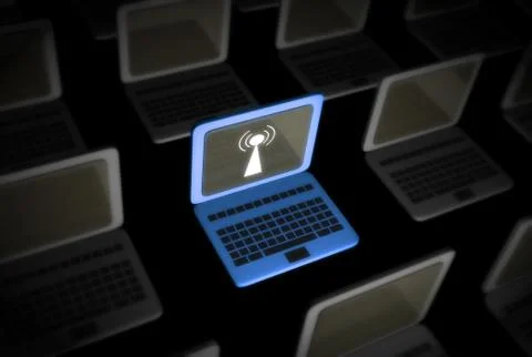 Wifi connected Stock Illustration