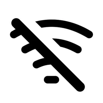 Wifi Disable Icon Stock Illustration