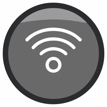 Wifi flat icon. Vector pictogram of internet wireless fidelity network logo.. Stock Illustration