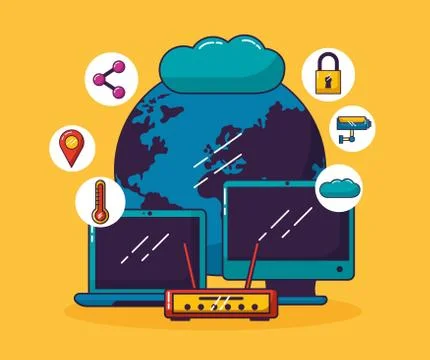 Wifi free connection イラスト素材