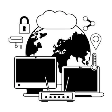 Wifi free connection 스톡 일러스트