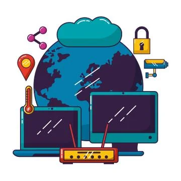 Wifi free connection 스톡 일러스트