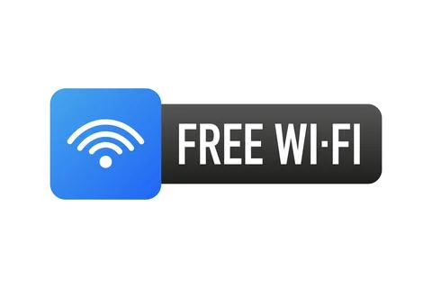 Wifi free. Internet network. 3d vector icon. Isometric vector Illustrazione stock