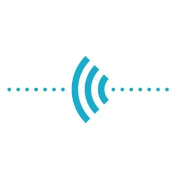 Wifi with frequency dots element icons logo Stock Illustration