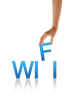 Wifi - hand Stock Illustration