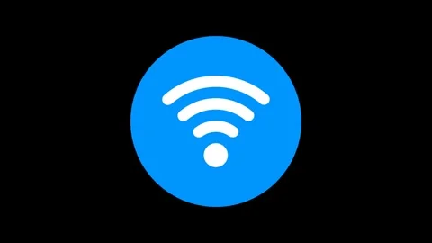 WiFi Icon Animation Stock Footage 330307871
