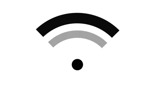 Wifi icon animation isolated in 4K 60FPS. Stock Footage 210460652