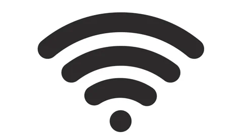 Wifi icon animation on white background . Animated wave wifi signal icon Stock Footage 331740122