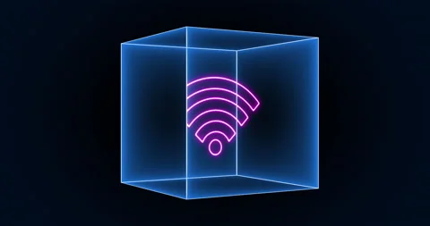Wifi Icon Box 01 Stock Footage 231240267