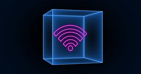 Wifi icon Box 02 Stock Footage 231240291