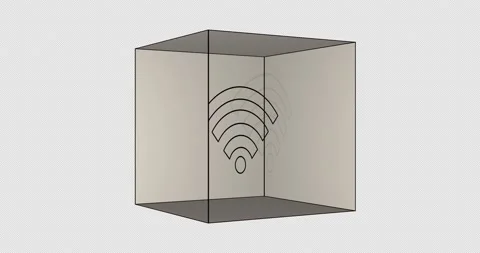 Wifi Icon Box 03-alpha Stock Footage 233895306