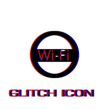 Wifi icon flat. Stock Illustration