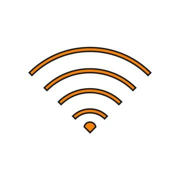 WiFi icon flat vector illustration. Stock Illustration