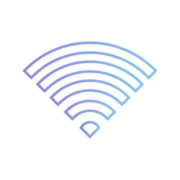 WiFi icon flat vector illustration. Stock Illustration