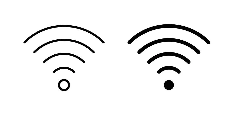 Wifi icon graphic element. web icon set 스톡 일러스트